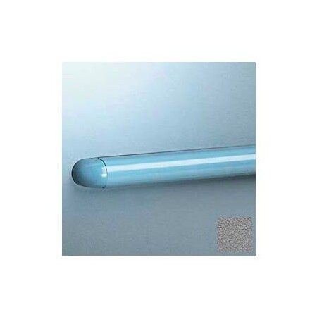 Pawling Accent Rail, Rounded W/Aluminum Retainer, 1-1/8"H x 12'L, Gray EB-25-12-5